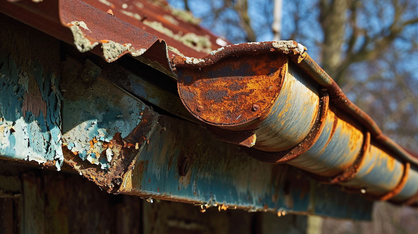 How to Repair a Rusted Gutter